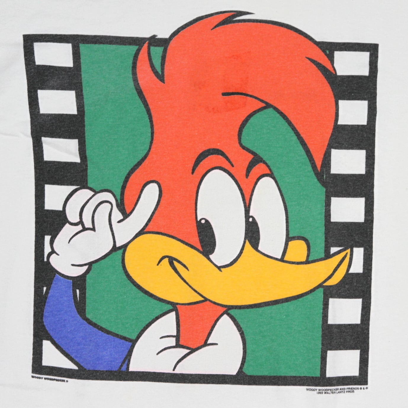USED【L】Vintage 90s Woody Woodpecker Tee / Universal Studios