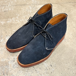 未使用品 LLOYD FOOTWEAR NAVY SUEDE CHUKKA BOOTS