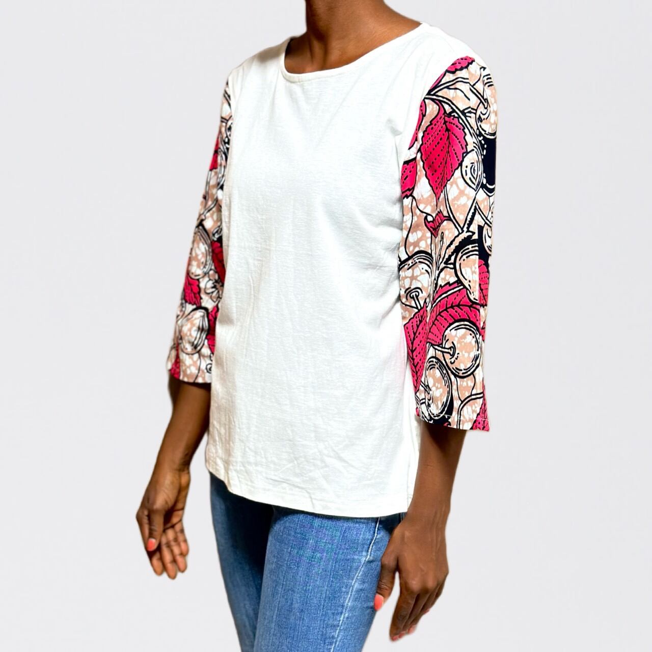 カットソー Blanc×Rose | Chérie COCO - Official Website -