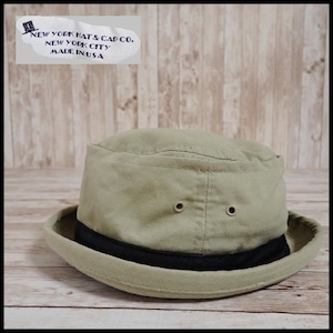 NEWYORKHAT&CAP ニューヨークハット ポークパイハット L size 綿100