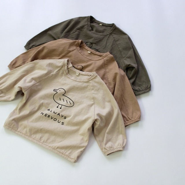 【秋作】duckプリントシャツ 全3色