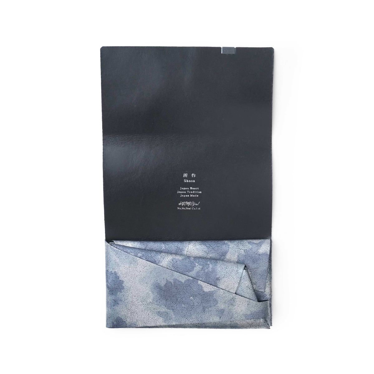 Shosa 本革 長財布 睡蓮画　ブラック×フローラル 睡蓮画 ロングウォレット ブラック×フローラル | 所作 Shosa