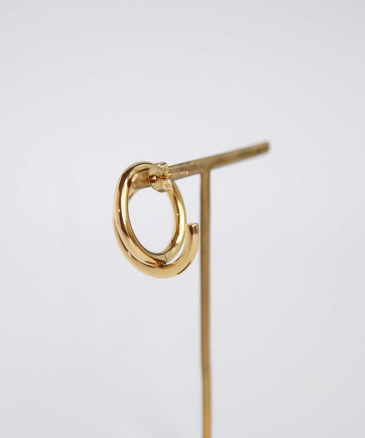 ダブルサークルピアス/020025