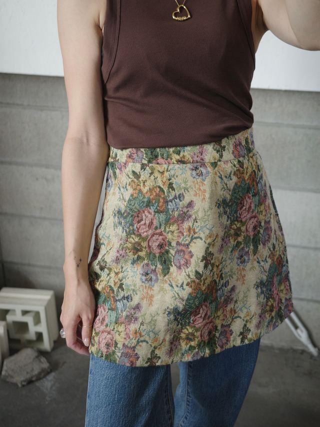 <vintage>gobelin flower skirt