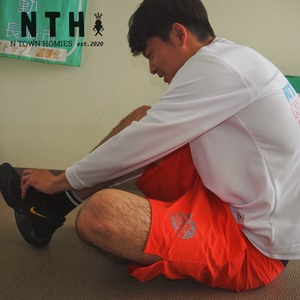 “PRACTICE PANTS(丸デザイン)” color Poppy×Emerald green