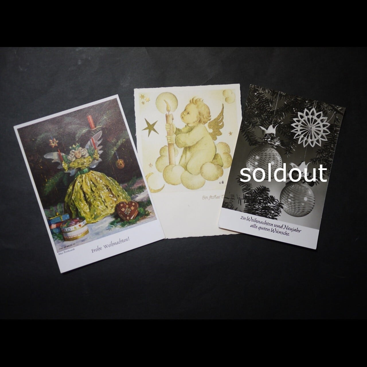 クリスマスポストカード ドイツ絵葉書 古い印刷物