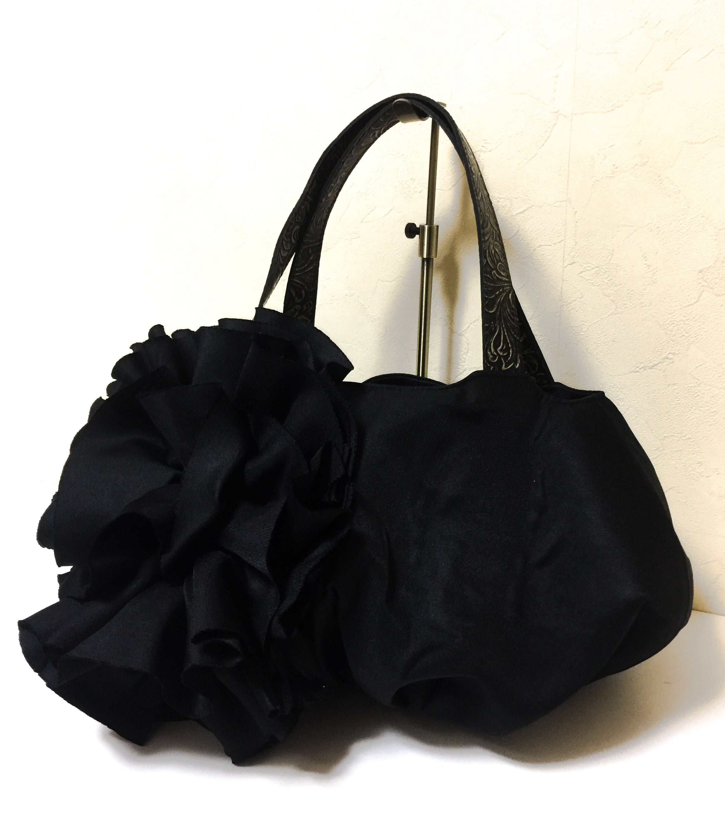 オーダー】ブラックフラワーバッグ/LTJB-01#BK | a Linden:tree