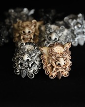 獅子狛犬 「阿」 NumberBolt /鍍金