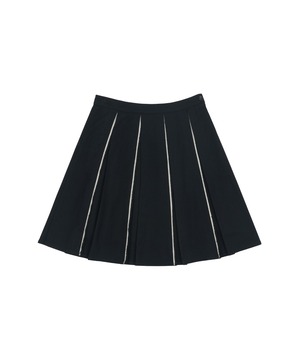 [COYSEIO] RAW HEM PLEATS SKIRT CHARCOAL 正規品 韓国ブランド 韓国通販 韓国代行 韓国ファッション コイセイオ 日本 店舗