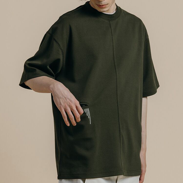 ★HEAVYWEIGHT DOUBLE COLLAR POCKET T-SHIRT　　　A0540