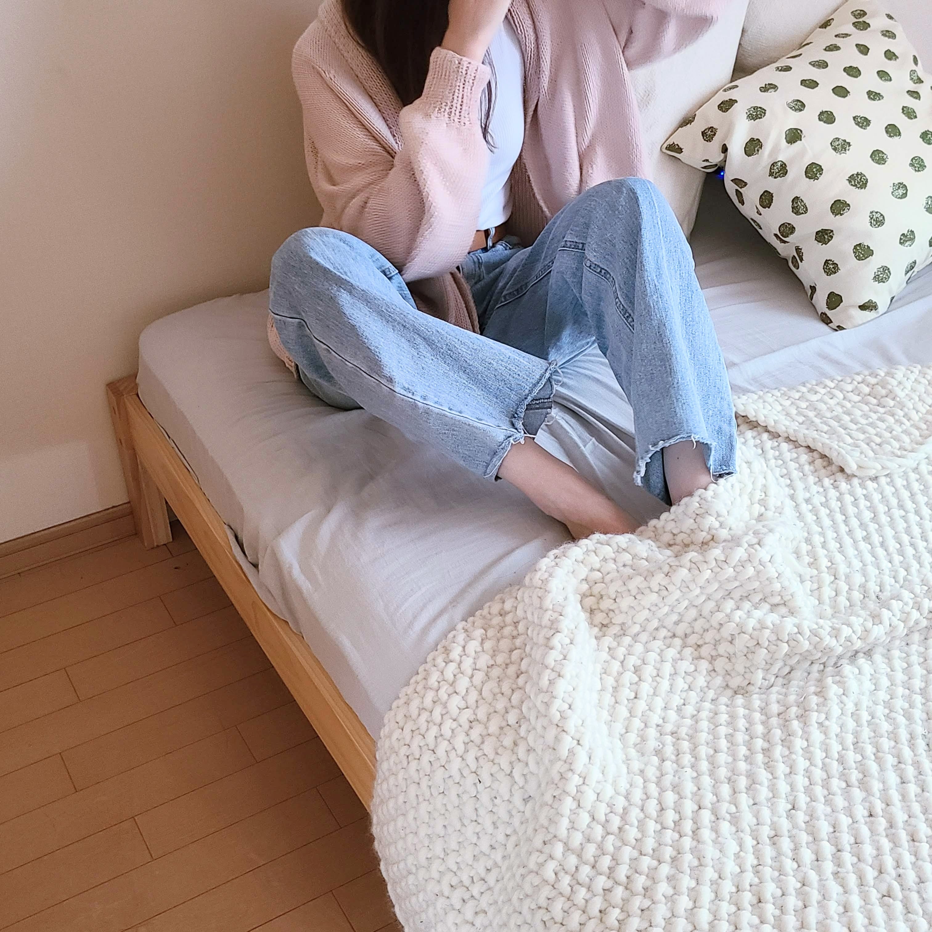 まっすぐ編みのカーディガン | Jul Knitting キット | ［hus:］フース
