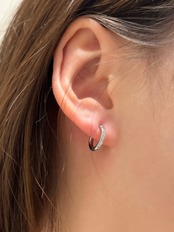 CZ hoop pierce