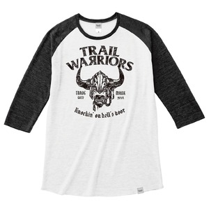 【在庫限りで販売終了】Tri Brend Raglan 3/4 Sleeve T-Shirt / TW / White×Black