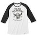 【在庫限りで販売終了】Tri Brend Raglan 3/4 Sleeve T-Shirt / TW / White×Black