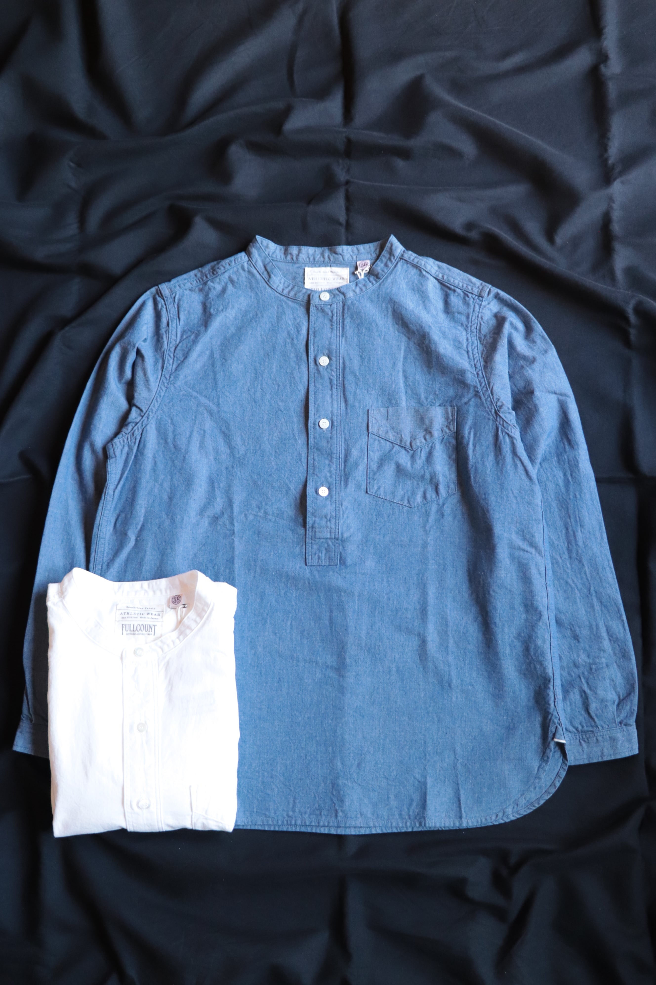 FULLCOUNT/フルカウント Stand Collar Chambray Shirt 4900
