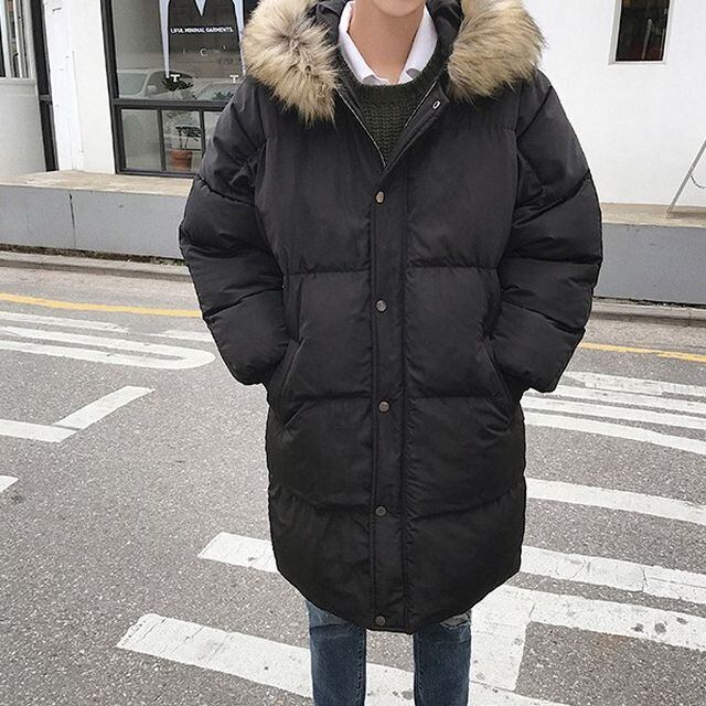 予約販売】ダウンコート ファーフード アウター 無地 総柄 防寒