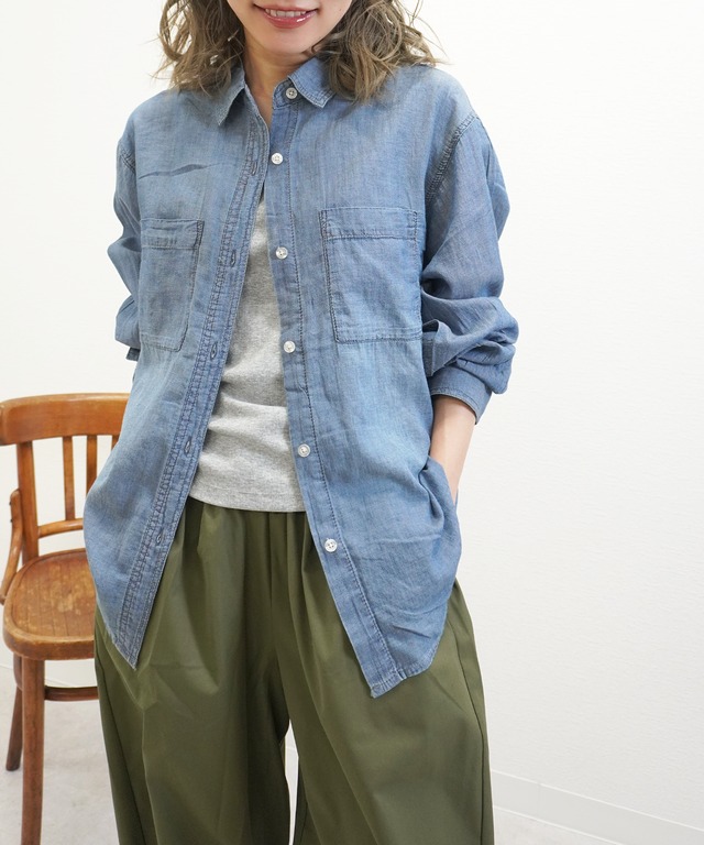 2オンスシアーデニムシャツ　5484523（0310）