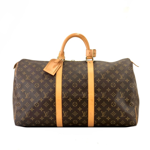 LOUIS VUITTON ルイ ヴィトン　モノグラム　キーポル50　M41426　ボストンバッグ　ブラウン　vintage　ヴィンテージ　オールド　rim42h