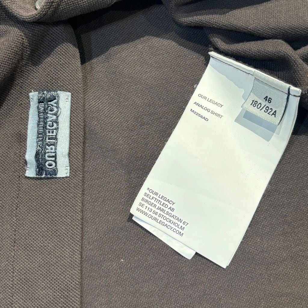 OUR LEGACY アワーレガシー 25SS ANALOG SHIRT Deep Brown Super Mall