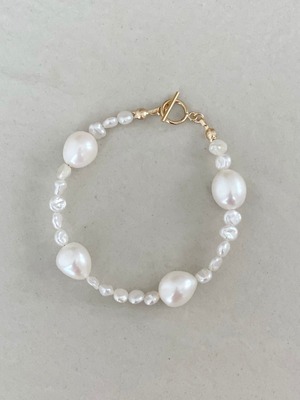 dot pearl bracelet　14kgf