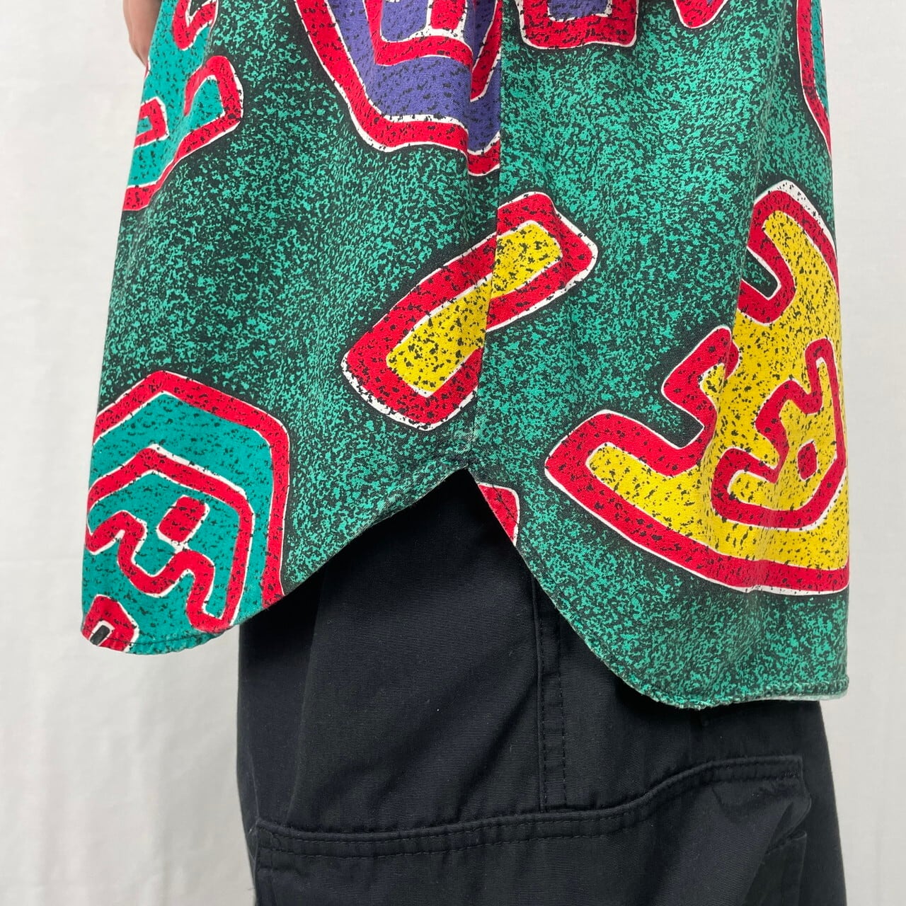 90年代 ORIGINAL JAMS 総柄シャツ メンズL 古着 サーフ 90s 西海岸