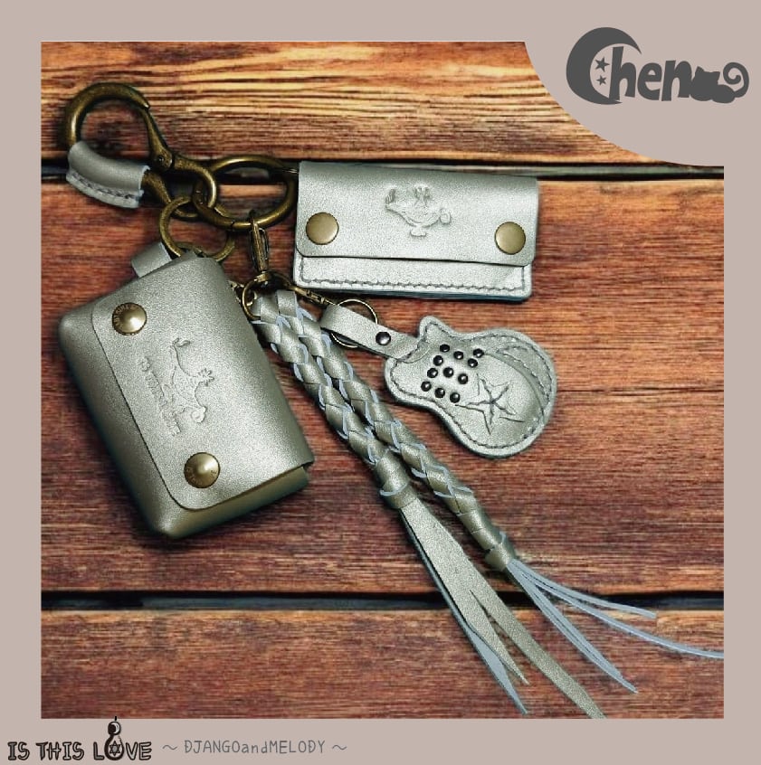 チャームSET(ALL姫路レザー)シャンパンゴールド