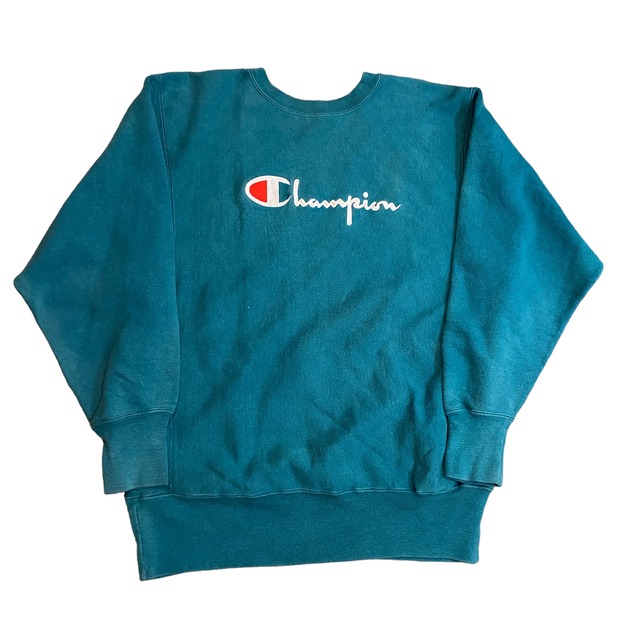 VINTAGE 90S CHAMPION REVERSE WEAVE SWEAT L GREEN | MOTHER EARTH