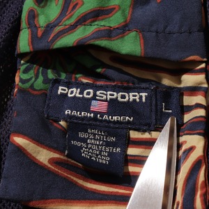 Polo Sport L 90s 総柄 ナイロンショーツ ポロスポーツ 水着