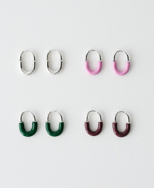 Paint hoop earrings