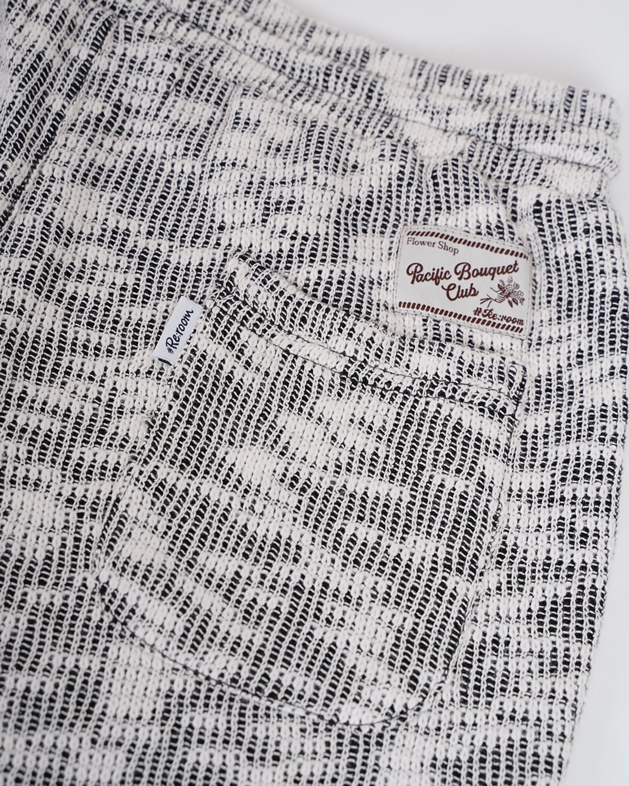 【#Re:room】SHEER SLUB KNIT SHORTS［REP327］