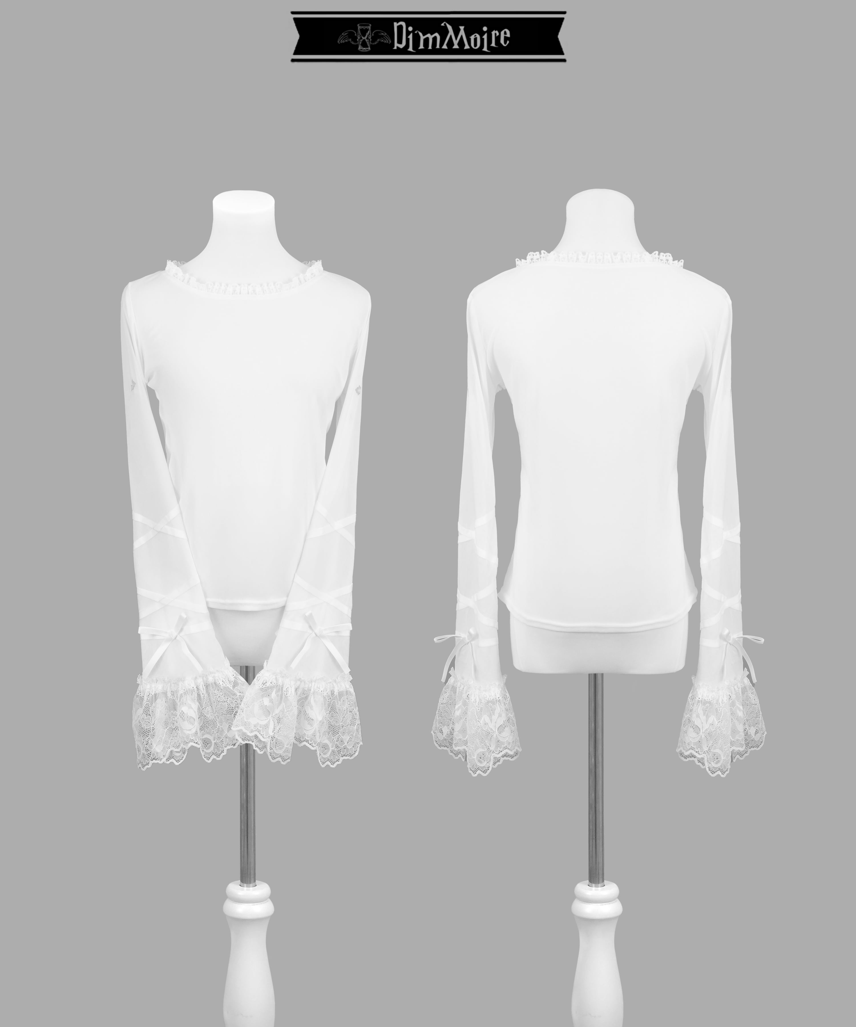 【DimMoire ディムモアール】Gothicチュールトップス ホワイト Gothicチュールトップス【White】 | DimMoire