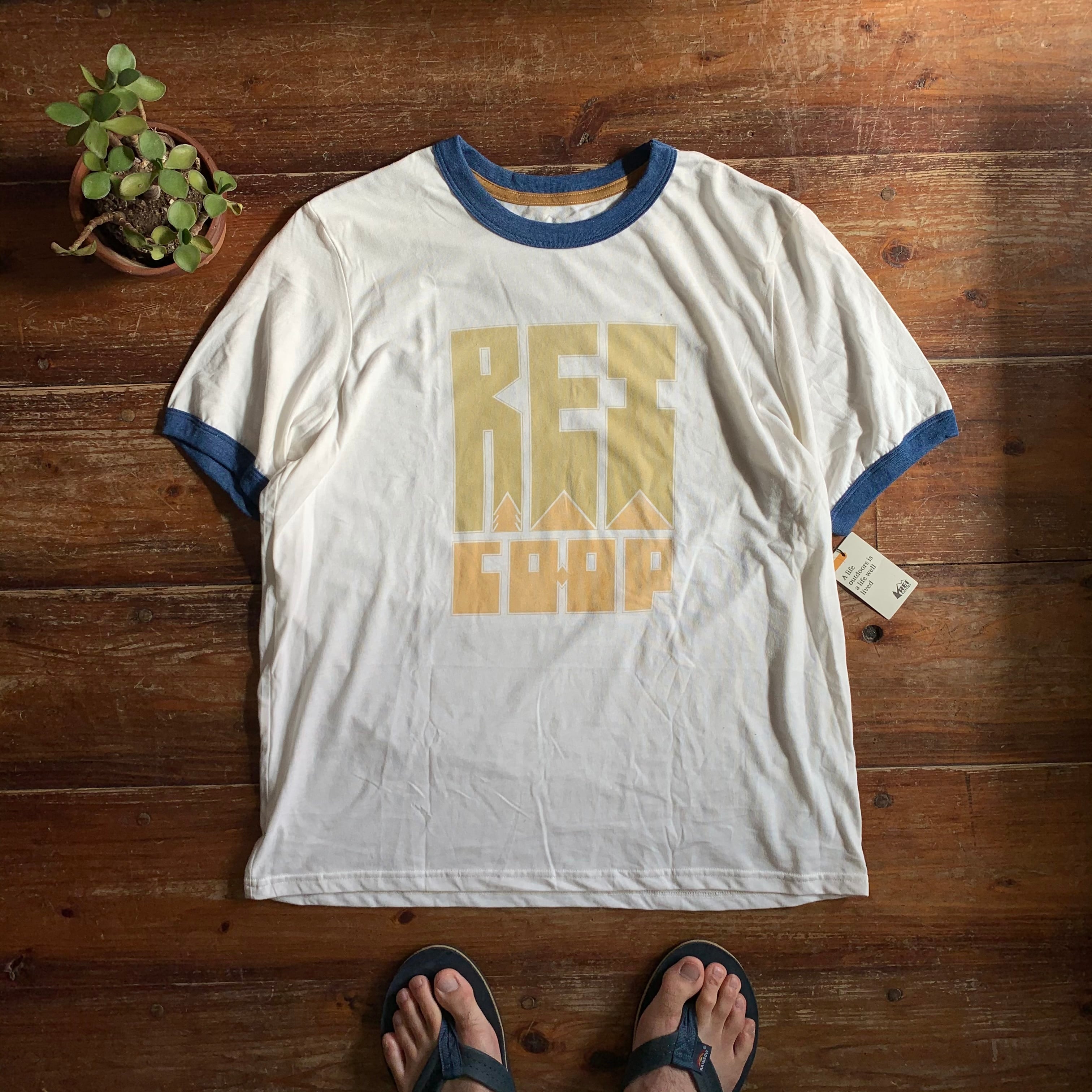 "REI Co-op" Ringer T-Shirt Made in USA