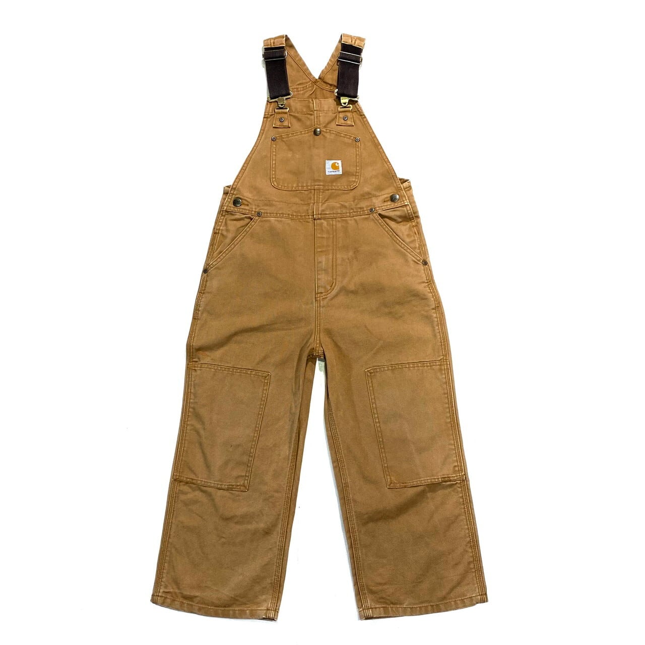 kids】カーハート Carhartt ダブルニーオーバーオール キッズ 8歳 計測