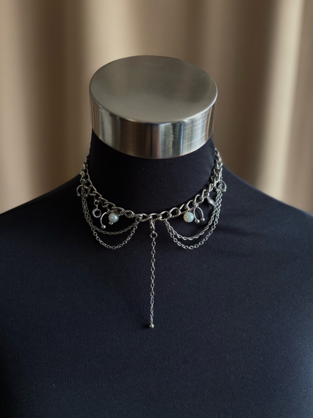 COLLENTE Originaldesign metal choker heart-5058-11