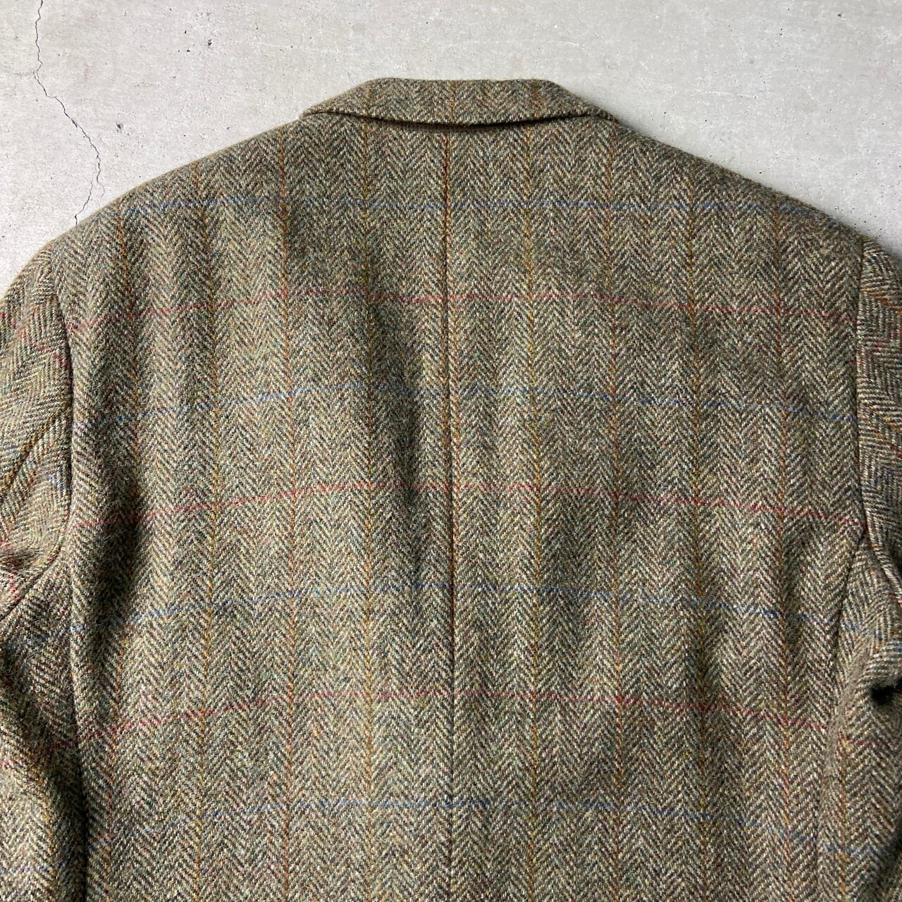 90年代〜 HARRIS TWEED ハリスツイード ウールテーラードジャケット 
