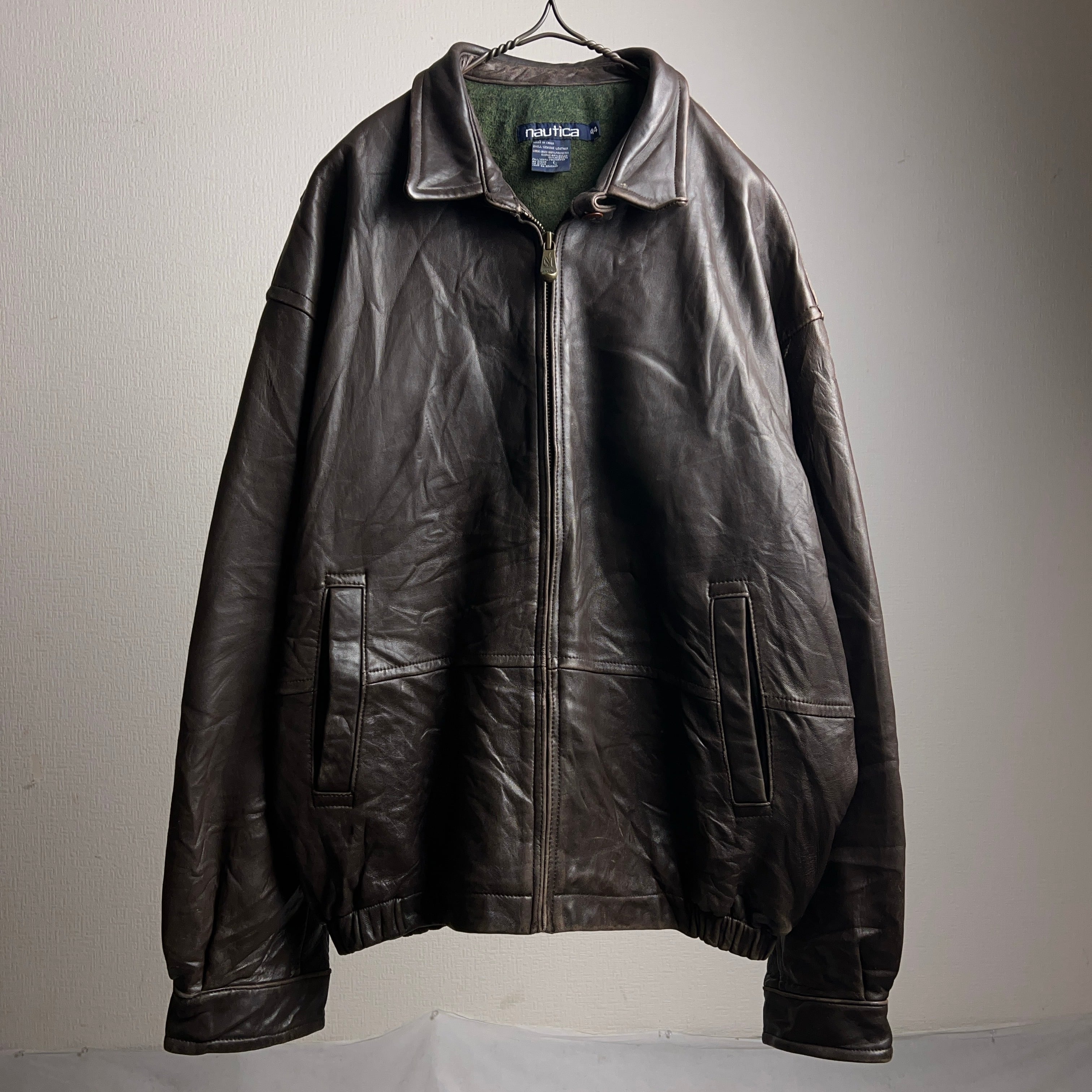 90's NAUTICA Leather Blouson 90年代 ノーティカ レザー