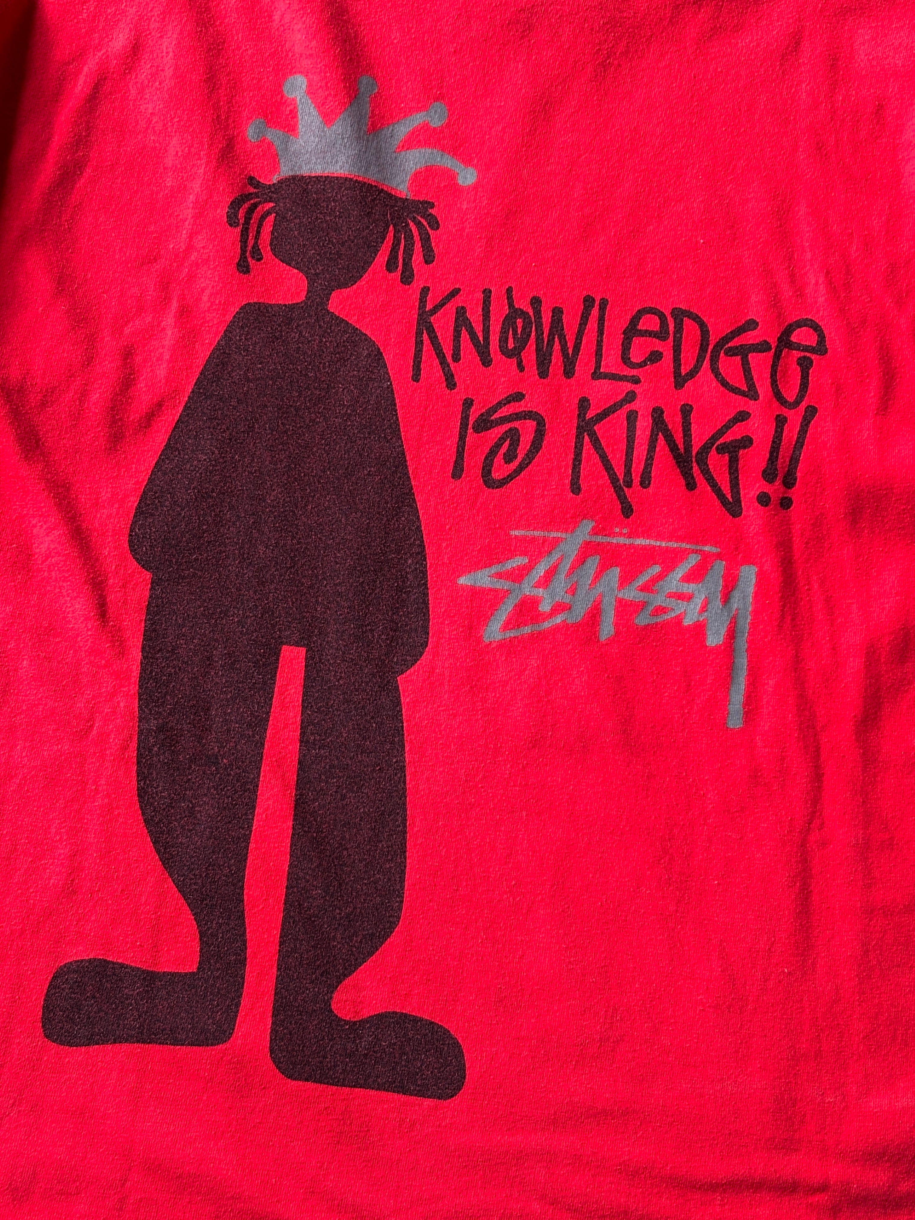90s Bootleg STUSSY/Shadowman print Tee/INDONESIA製/S (L相当