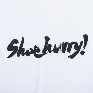 SHOEHURRY! LOGO SILKY DRY LONG T-SHIRT (WHITE/BLACK) | シルキードライロングTシャツ(ホワイト/ブラック)