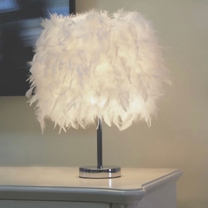 【USB】feather LED table lamp / フェザー テーブル ランプ ムード ライト 照明 韓国 北欧 インテリア 雑貨