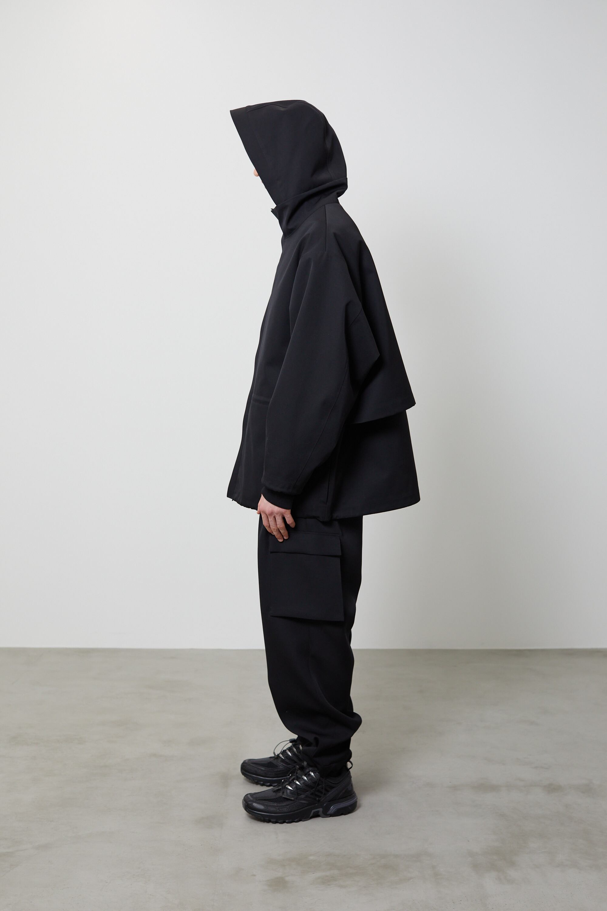 SU Wool Wide Shell Jacket BLACK SU-01-B-05 | BEST PACKING STORE