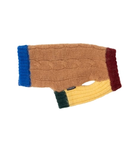 予約【andblank】Bebe Cable Wool 100% Knit (Mocha)