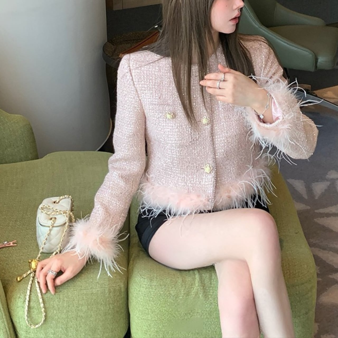 フェザーツイード ジャケット A08