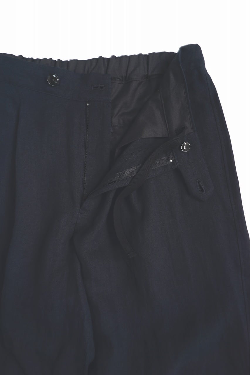 Belgium Linen High-Density Wide Pants