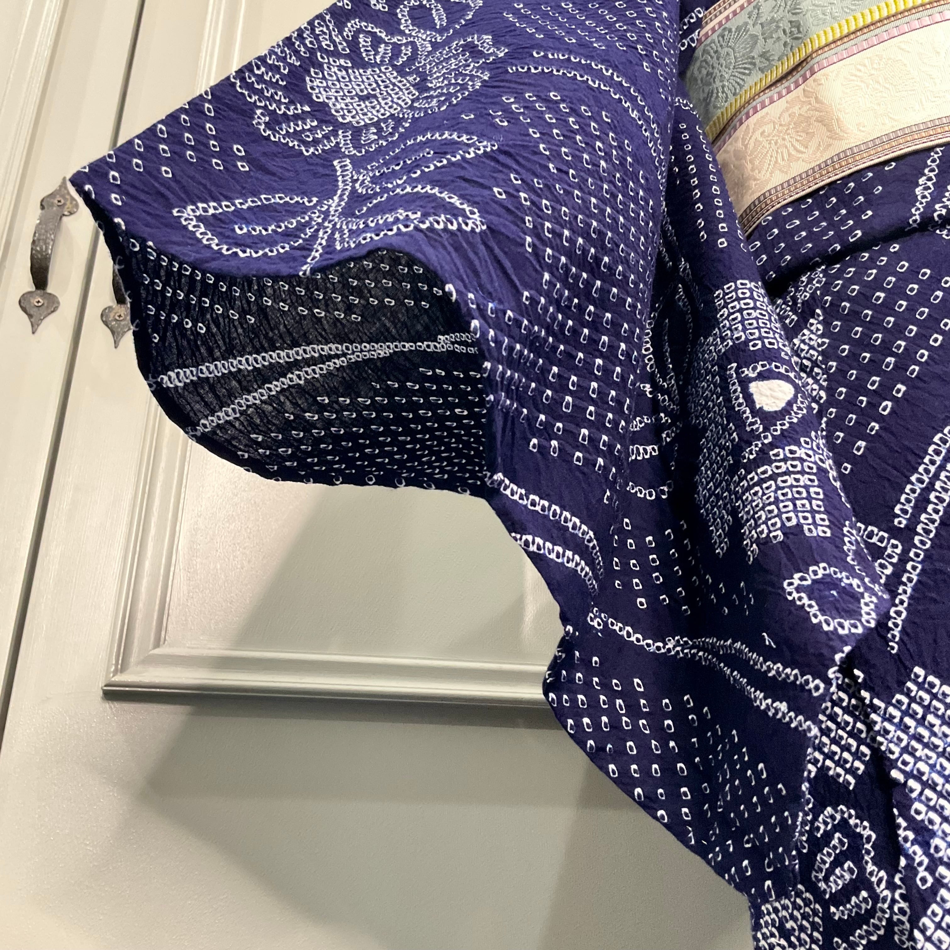 indigo×simple*有松鳴海絞り浴衣 花 紺 ネイビー A706 | kimono indigo×simple*有松鳴海絞り浴衣 花 紺 ネイビー A706 | kimono