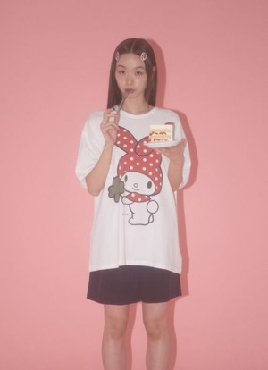 [BOCBOK] Dot Red My Melody Half T-shirt 正規品 韓国ブランド 韓国通販 韓国代行 韓国ファッション 日本 店舗 ボクボク bocbok
