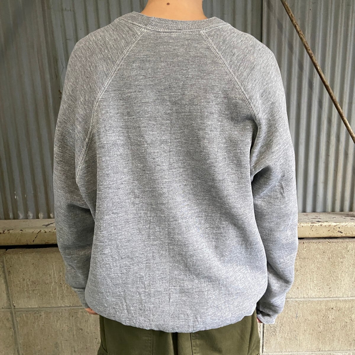 USA製 80年代 Dickies 無地 ラグランスリーブ スウェット メンズL 42