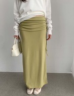 【26ss】Side-String Long Skirt_4colors