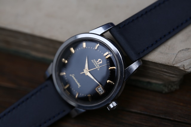 【OMEGA】 1958年製 オメガ  シーマスター デイト ブラックミラーダイヤル ”Gilt dial" 下がりS＆R  自動巻き  / Vintagewatch / Seamaster/ Cal.503