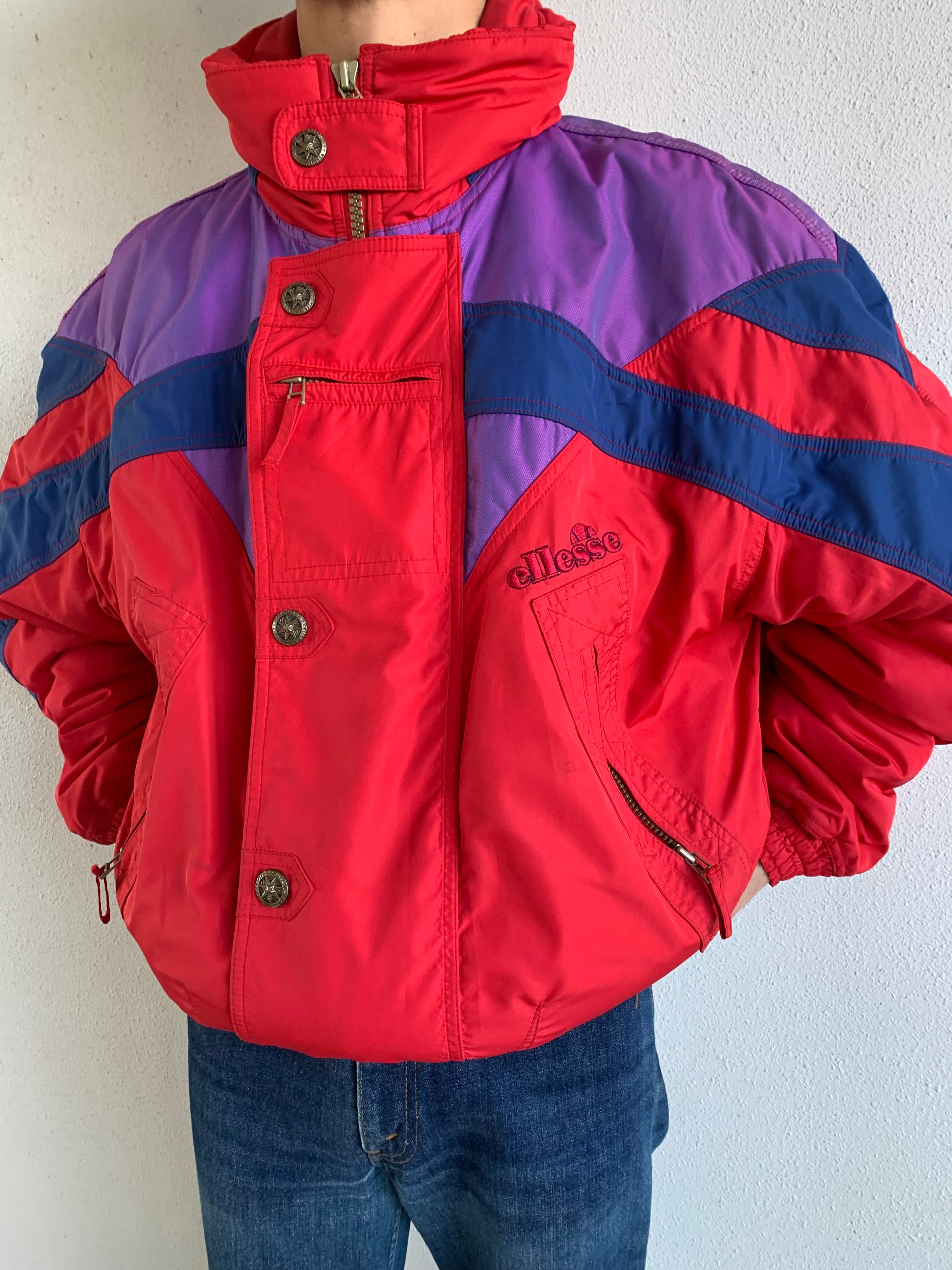 EURO ellesse ski jacket thermore red ユーロ エレッセ スキー