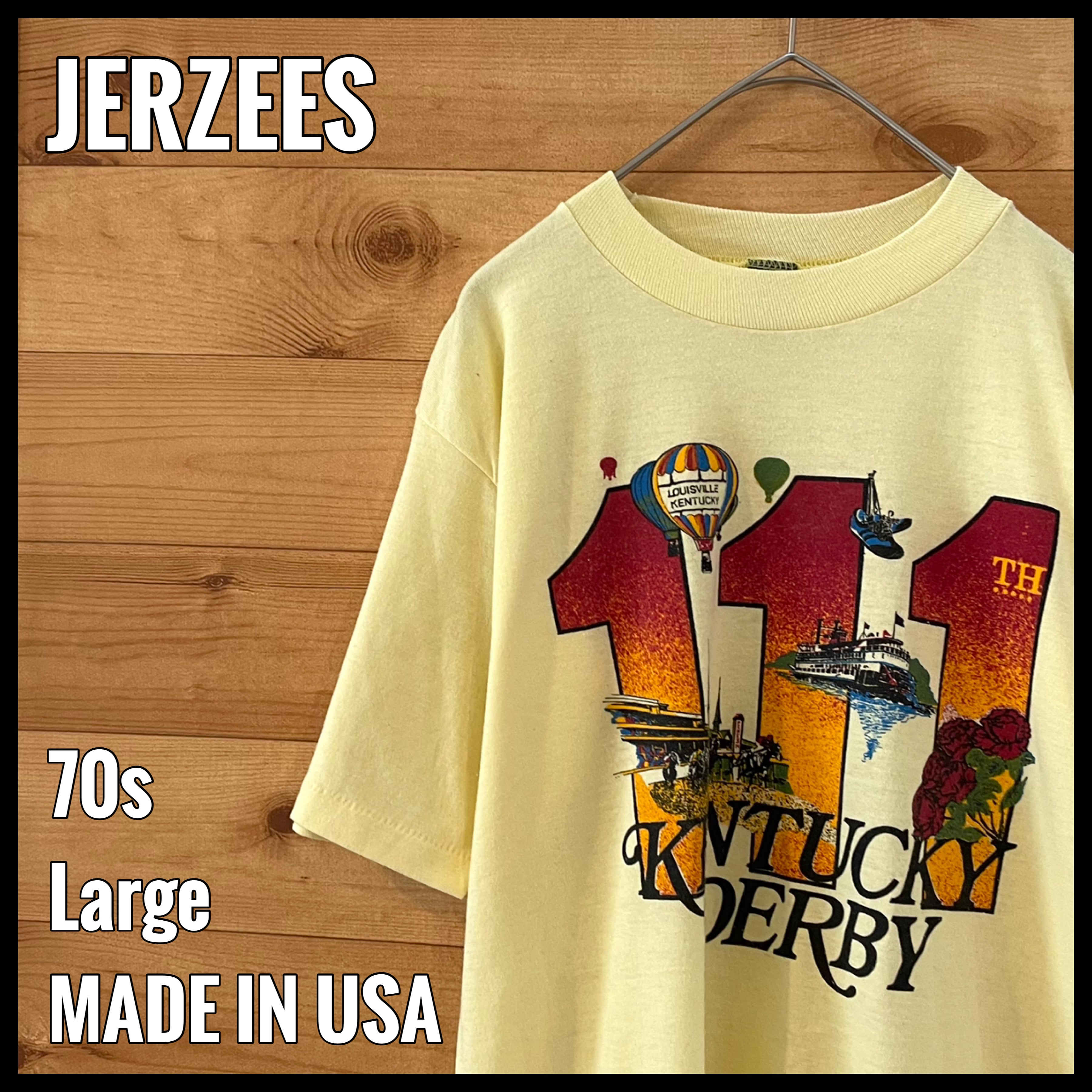 JERZEES】70s USA製 Tシャツ 初期タグ プリント ケンタッキーダービー ...